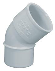 COUDE SIMPLE PVC GRIS 45° MF D. 125MM FP RÉF : CSG45125