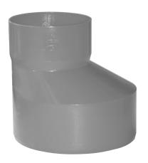RÉDUCTION PVC EXCENTRÉE D. 125/160MM FP (NF-ME) - ÉVACUATION