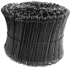 BOTTE DE 1000 LIENS ACIER DE 120MM (FIL RECUIT NOIR 1,10MM)
