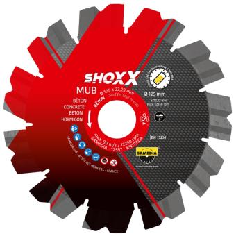 DISQUE DIAMANT SHOXX MUB D.125MM