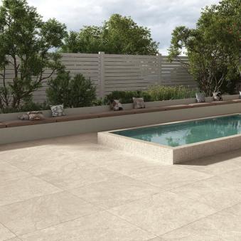 CARRELAGE BEIGE 20MM RECTIFIÉ 60X60CM. CARINO. RÉF : CAR 185