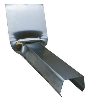 COUVRE JOINT DE TETE ZINC NATUREL 0,65 DEV 100 POUR TASSEAU