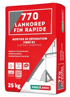 LANKOREP FIN RAPIDE 25KG GRIS 770 (RETRAIT COMPENSE/2 A 70MM/SECHAGE 24H)