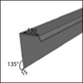 RIVE A REJET 2,10ML RAL 7016 BRR45 MONOPANEL75/100EME 25µ