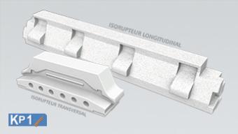 ISORUPTEUR-X DB RT 20X54  16+4 EMX (TRANSVERSAL) EN POLYSTYRENE MOULE