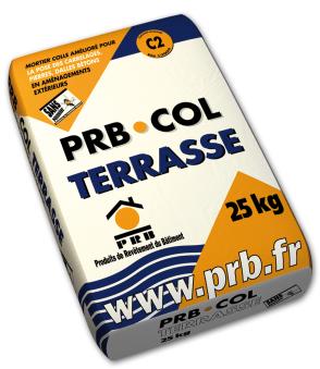 COLLE PRB COL TERRASSE 25KG GRIS - C2 CLASSE C2
