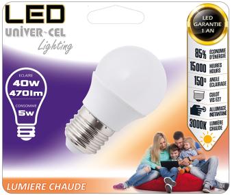 LED SPHÈRE G45 5,5W E14 40W 470LM 3000K