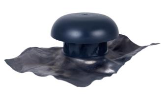 CHAPEAU VENTILATION PVC + PLOMB D. 200MM ARDOISE AVEC COLLERETTE. REF : CD20