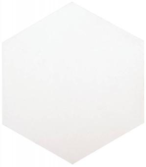 CARRELAGE CIMENT HEXA BLC CASSÉ 20X23CM. BAT. RÉF : CIBL03