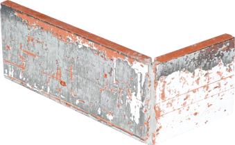 FAIENCE AN. BRIQUETTE GRI F. 6,1X24,2CM. BAT. RÉF : PLGR04