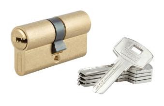 CYLINDRE TIGER 6 30X30 LAITON 5 CLES