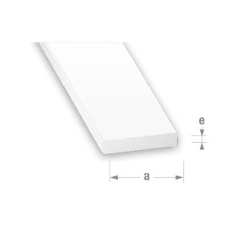 PLAT PVC BLANC 100X2MM - 2,60M