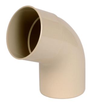 COUDE PVC SABLE 67°30 MF D. 100MM POUR DESCENTE. REF : CT6GTS