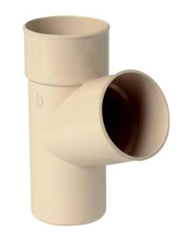 CULOTTE SIMPLE PVC SABLE 67°30 MF D.80MM POUR DESCENTE. REF : BR16GTS