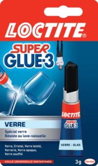 COLLE LOCTITE SUPER GLUE-3 SPÉCIAL VERRE 3GR REF 1601537