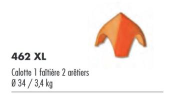 CALOTTE 1 FAITIERE 2 ARETIERS VIEILLI BOURGOGNE