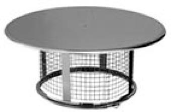 CHAPEAU PARE-PLUIE ANTI-OISEAU D=15/23CM INOX-INOX. REF : CPOI 155-230