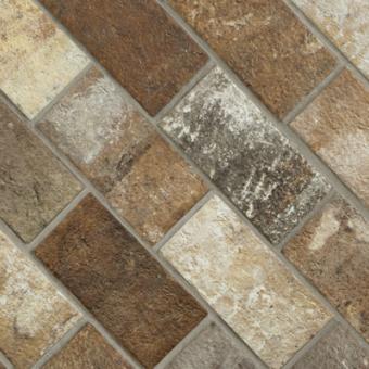 CARRELAGE MULTICOLOR BRICK 13X25CM. RON LONDON. RÉF : J85942