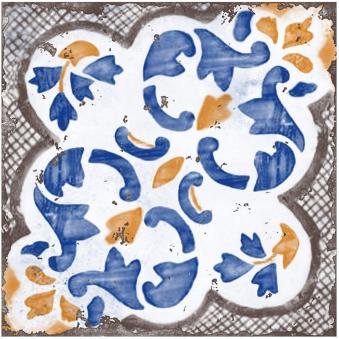 DÉCOR VIETRI MIX 15X15CM. NOV MATERIA. RÉF : MATD35K