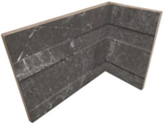 CARRELAGE DARK ANGLE INT 20X10X15CM. RON TIFFANY 3D. RÉF : J87352