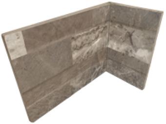 CARRELAGE BROWN ANGLE INT 20X10X15CM. RON TIFFANY 3D. RÉF : J87351