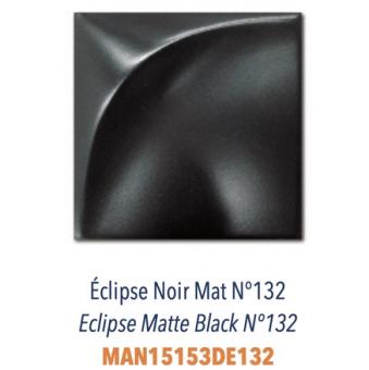 FAIENCE 3D ECLIPSE NOIR MAT 15X15CM. DIF MANHATILES. RÉF : MAN15153DE132