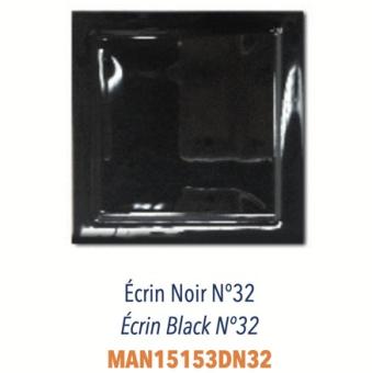 FAIENCE 3D ECRIN NOIR BRILLANT 15X15CM. DIF MANHATILES. RÉF : MAN15153DN32