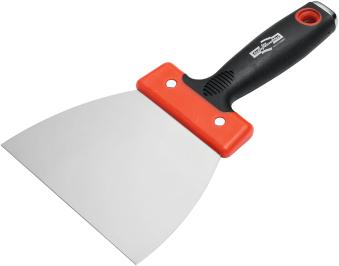 COUTEAU A ENDUIRE 140MM LAME INOX POIGNEE BI-MATIERE TETE MARTEAU