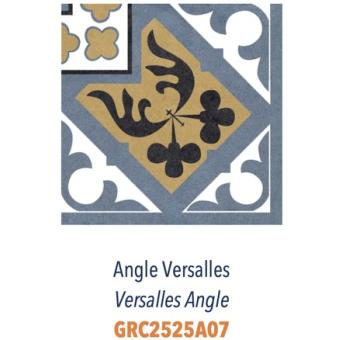 DÉCOR VERSALLES BLUE ANGLES 25X25CM. DIF INSPIR. CIMENT. RÉF : GRC2525A07