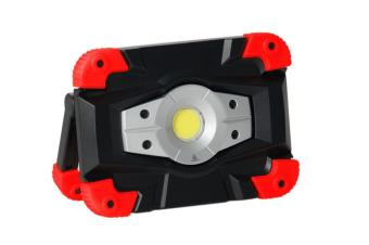 PROJECTEUR CHANTIER LED 10W BATTERIE COMPACT 1000 LUMEN CHARGEUR CORDON VOITU