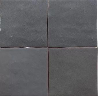 FAIENCE GRIS OSCURO 10X10CM. CEV ZELIJ . RÉF : 10X10ZELGOS
