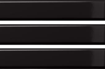 FAIENCE NERO LUCIDO 5X25CM. QUI TINTE LUCIDO. RÉF : TNT111L