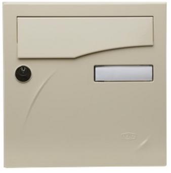 BOITE AUX LETTRES PREFACE 1 PORTE IVOIRE 285X285X385MM