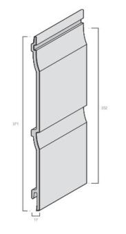 CLIN PVC MODERN WOOD FS-302 GRIS PERLE 6ML 332X18MM / 3,984M2 UTILES (VENDU PAR 2 LAMES)