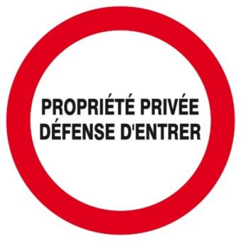 PROPRIETE PRIVEE DEFENSE D'ENTRER D.300
