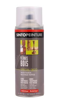 PEINTURE AÉROSOL 400ML DÉCO VERNIS BOIS. MAT INCOLORE