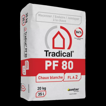 CHAUX BLANCHE TRADICAL PF 80 20KG