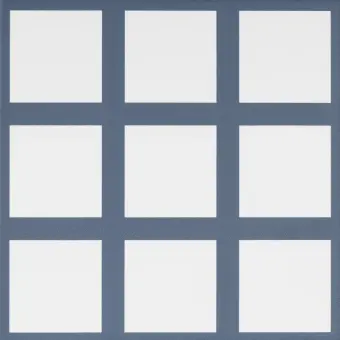 FAIENCE BLU / BIANCO 9 18,6X18,6CM. QUI OLTRE. RÉF : OTR110M