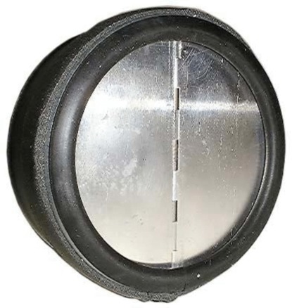 Clapet anti-retour avec caoutchouc d'étanchéité 100 mm 65116061